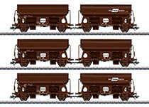 076-M46308 - H0 Schwenkdachwagen-Set der ÖBB, Ep.VI